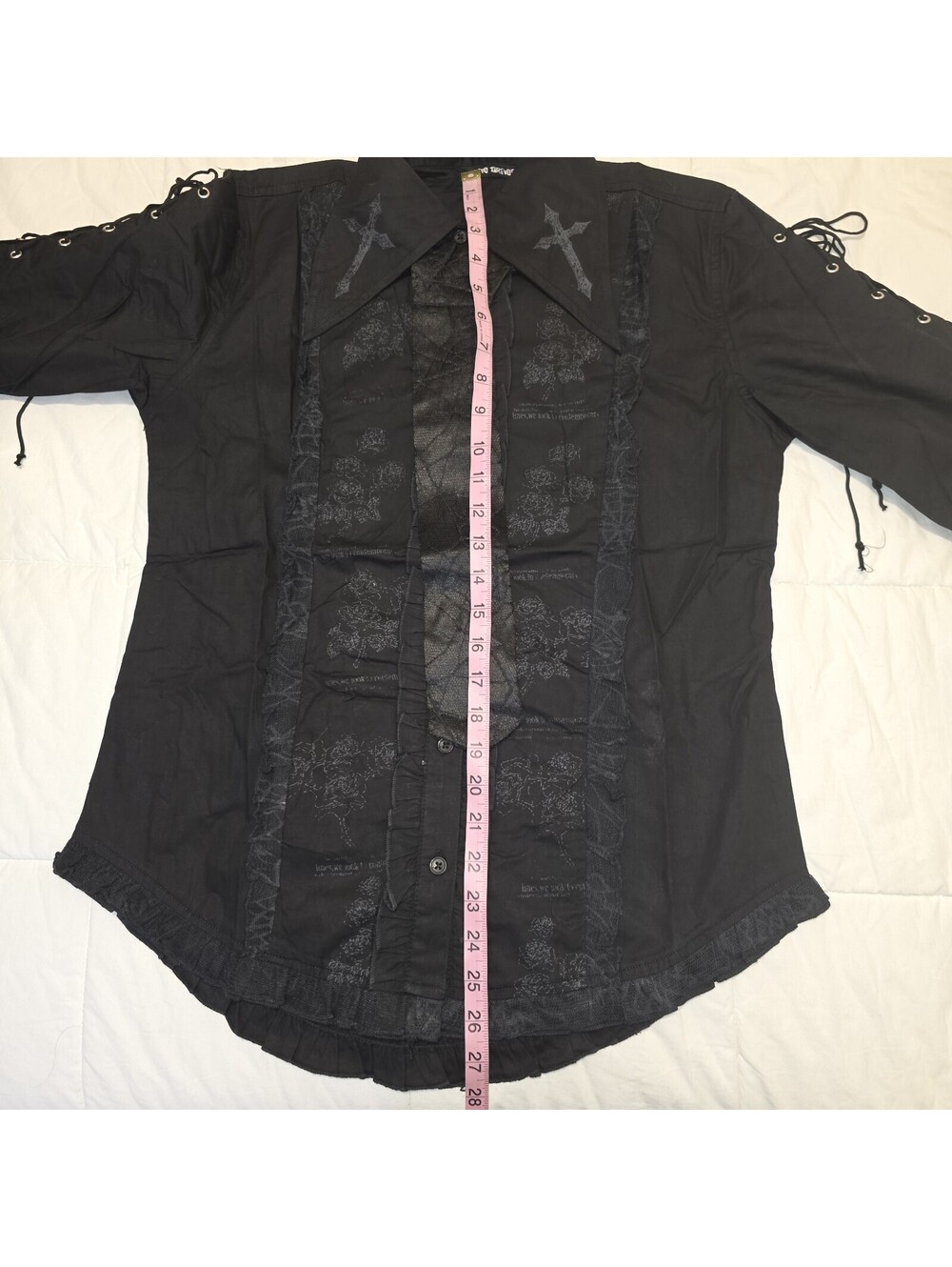 Dead Threads Gothic Medieval Visual Kei Long Sleeve Blouse - Picture 12 of 15